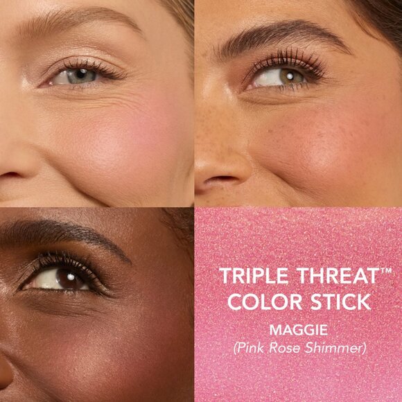 Thrive Causemetics Triple Threat Color Stick Maggie Rose Shimmer - Picture 4 of 6